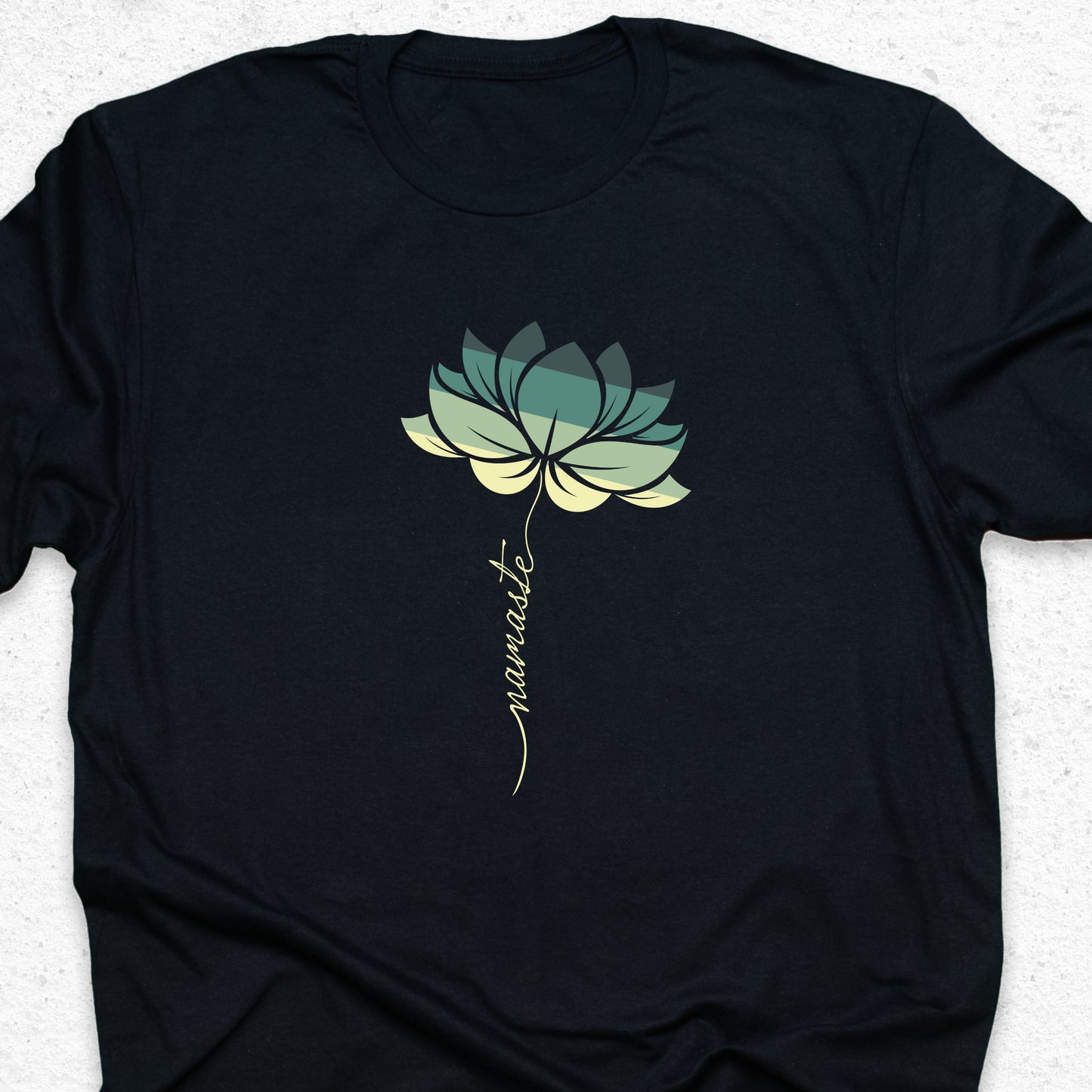 Minimalist Namaste Lotus T-Shirt – Zen Yoga Tee, Spiritual Flower Shirt, Meditation Apparel