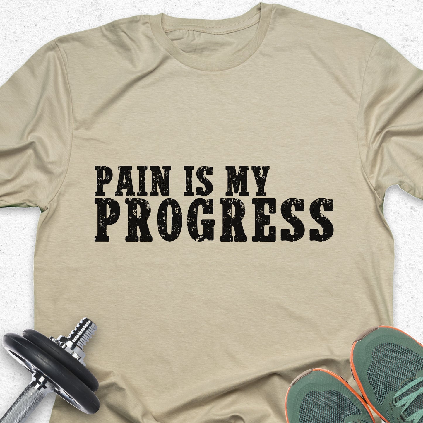 Pain Is My Progress T-Shirt – Motivational Gym Workout Tee— Inspirational Workout Tee