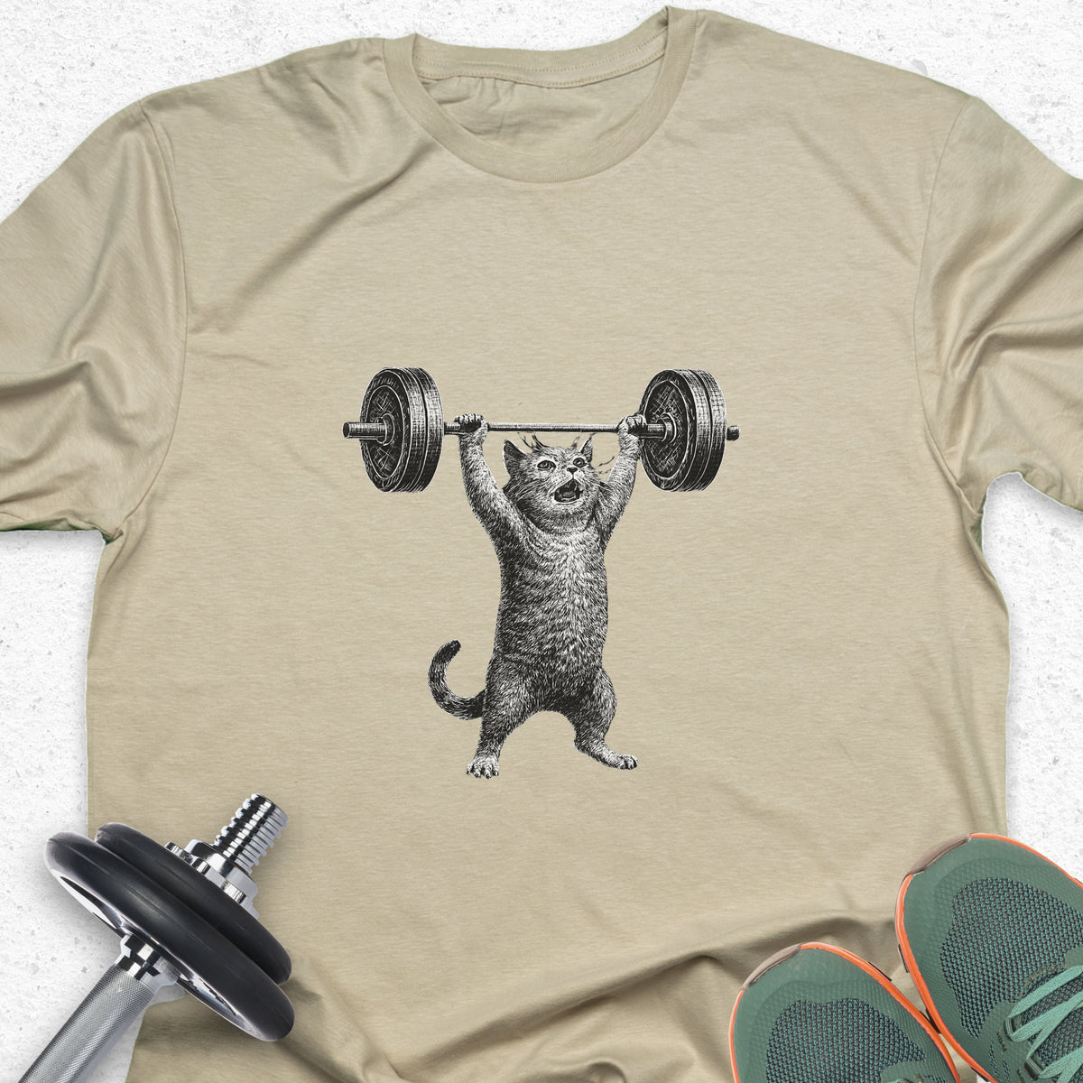 Funny Fitness T-Shirt — Humorous Workout Graphic Tee for Gym Lovers