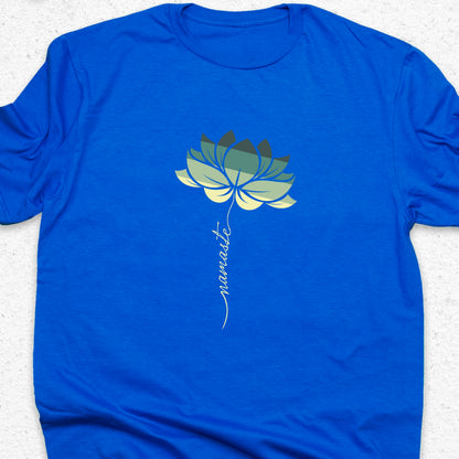 Minimalist Namaste Lotus T-Shirt – Zen Yoga Tee, Spiritual Flower Shirt, Meditation Apparel