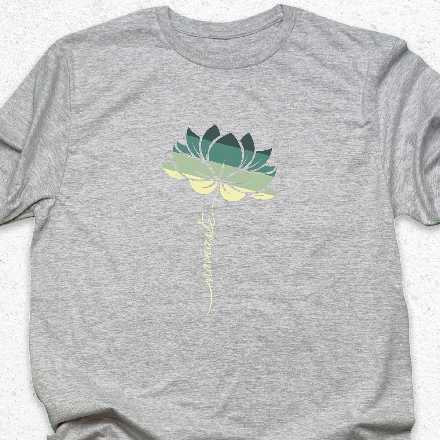 Minimalist Namaste Lotus T-Shirt – Zen Yoga Tee, Spiritual Flower Shirt, Meditation Apparel