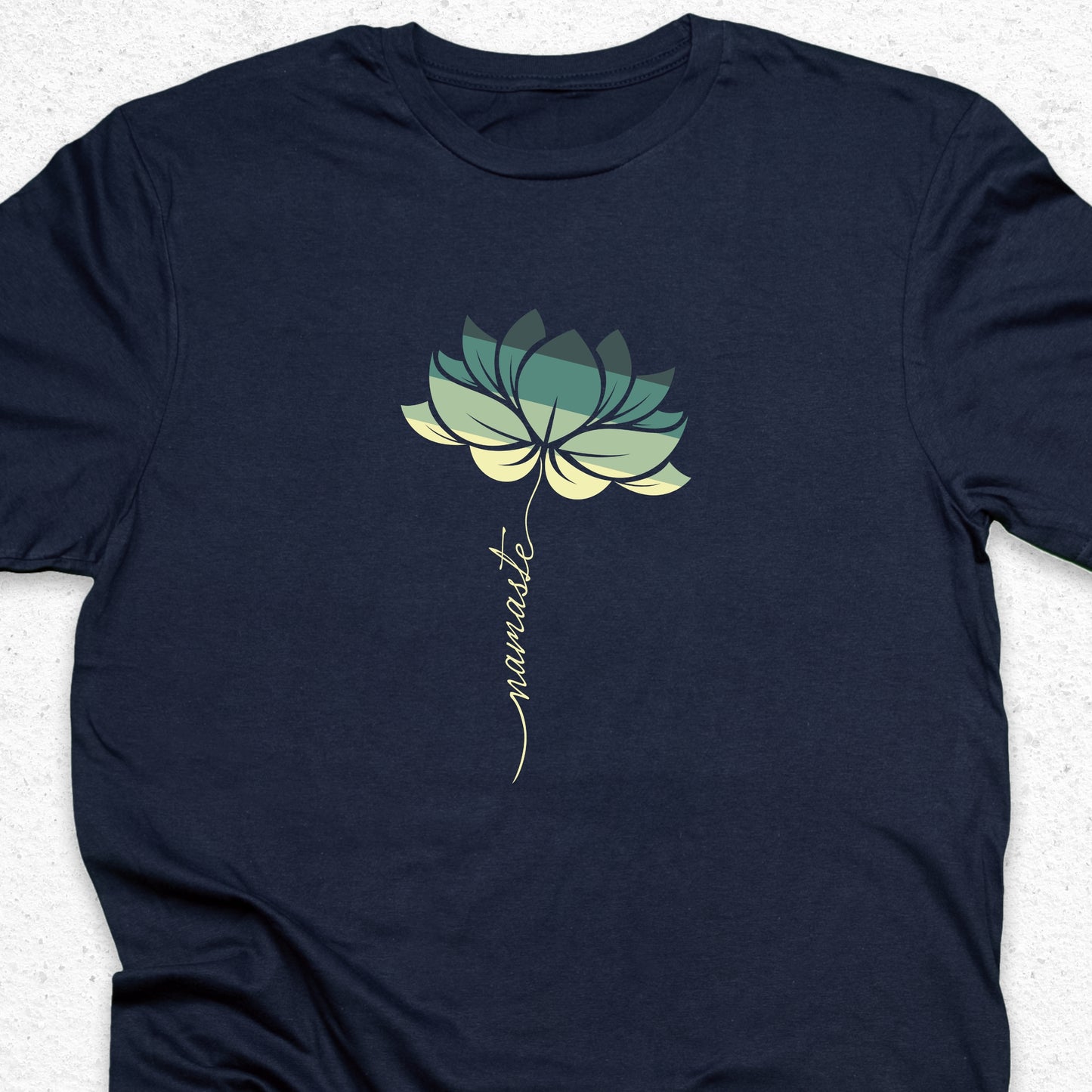 Minimalist Namaste Lotus T-Shirt – Zen Yoga Tee, Spiritual Flower Shirt, Meditation Apparel