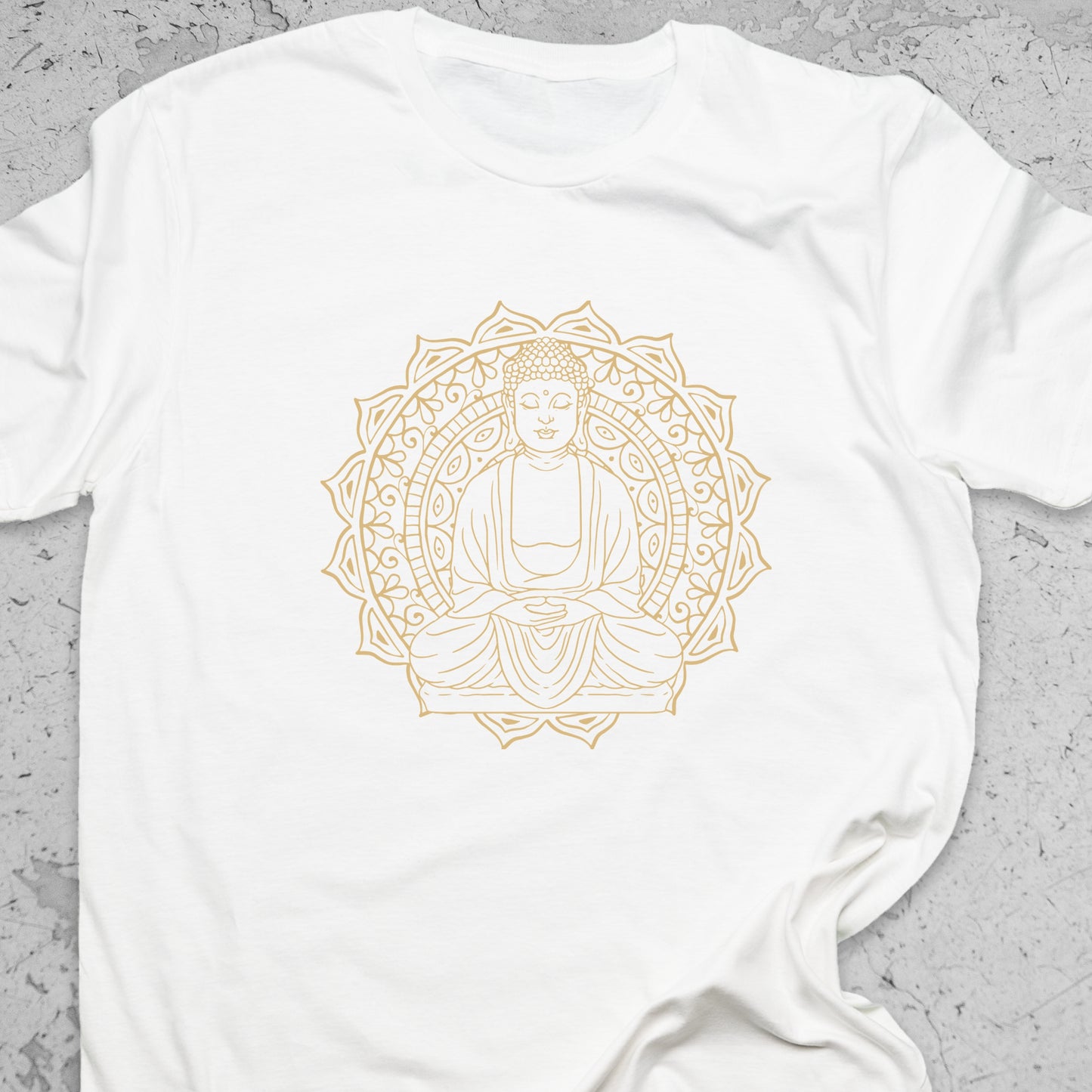 Buddha Mandala T-Shirt – Spiritual Meditation Tee, Zen Yoga Shirt, Sacred Geometry Apparel