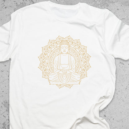 Buddha Mandala T-Shirt – Spiritual Meditation Tee, Zen Yoga Shirt, Sacred Geometry Apparel