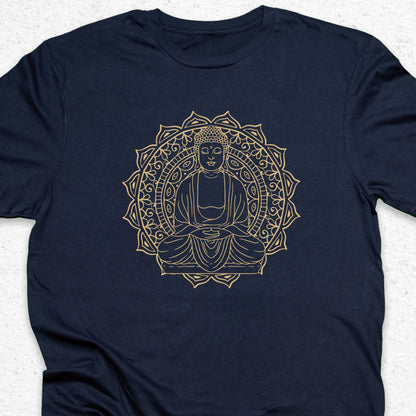 Buddha Mandala T-Shirt – Spiritual Meditation Tee, Zen Yoga Shirt, Sacred Geometry Apparel