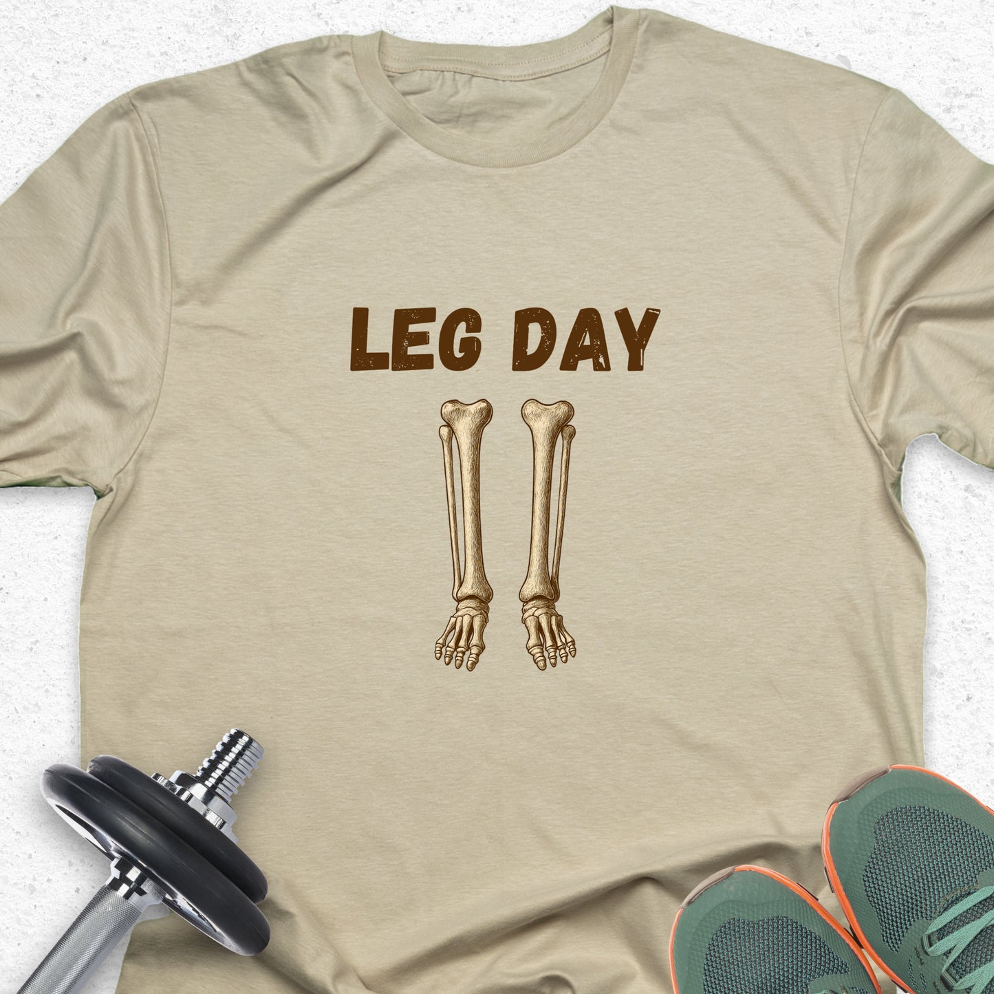 Leg Day Skeleton T-Shirt – Funny Gym Shirt, Workout Humor Tee, Fitness Lover Apparel