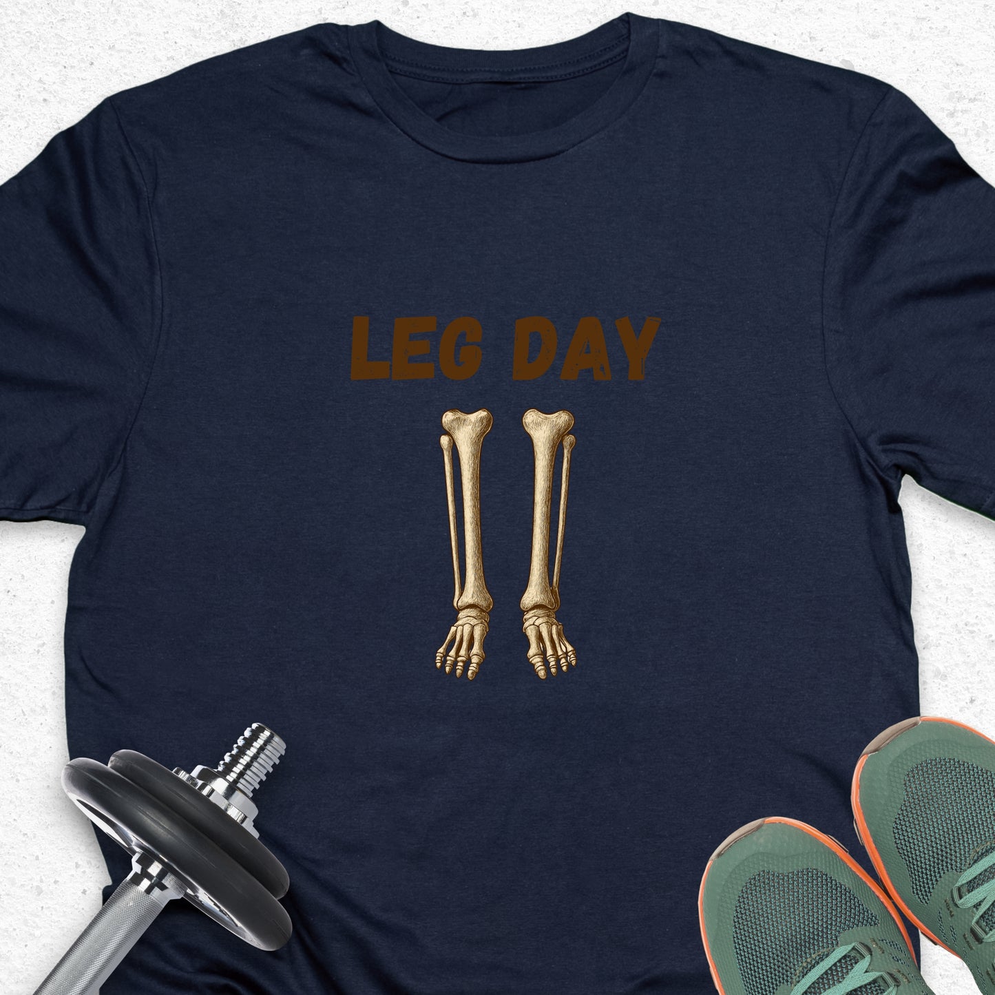 Leg Day Skeleton T-Shirt – Funny Gym Shirt, Workout Humor Tee, Fitness Lover Apparel
