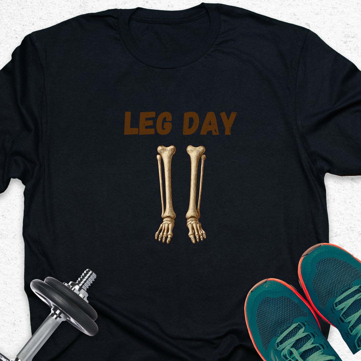 Leg Day Skeleton T-Shirt – Funny Gym Shirt, Workout Humor Tee, Fitness Lover Apparel