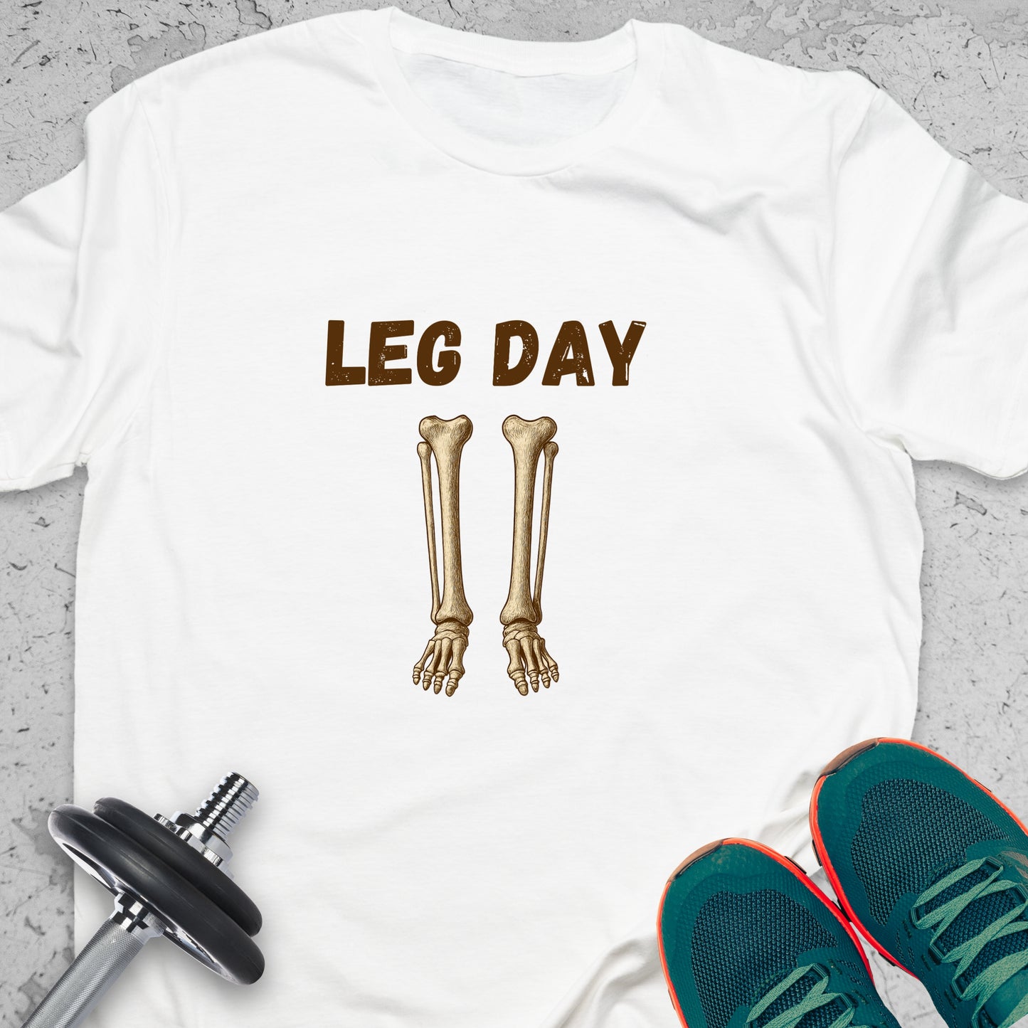 Leg Day Skeleton T-Shirt – Funny Gym Shirt, Workout Humor Tee, Fitness Lover Apparel