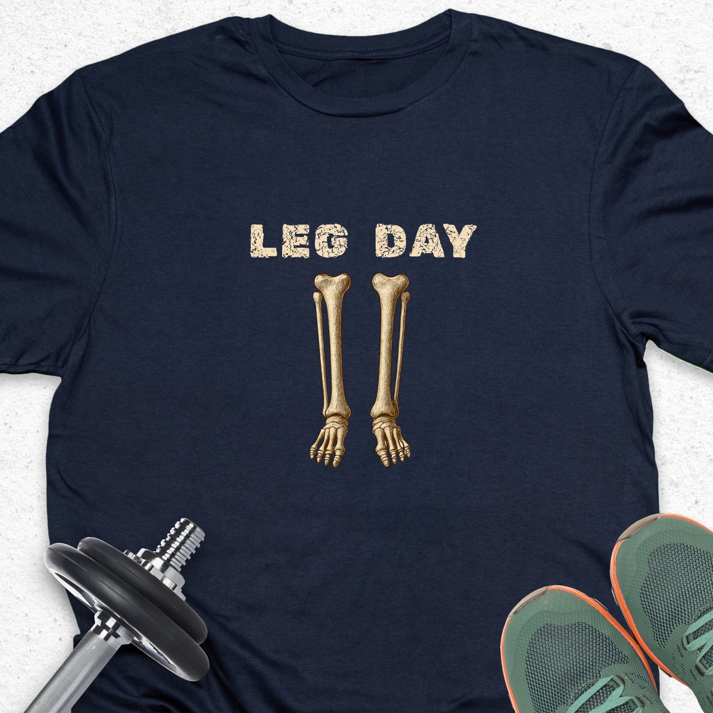 Leg Day Skeleton T-Shirt – Funny Gym Shirt, Workout Humor Tee, Fitness Lover Apparel
