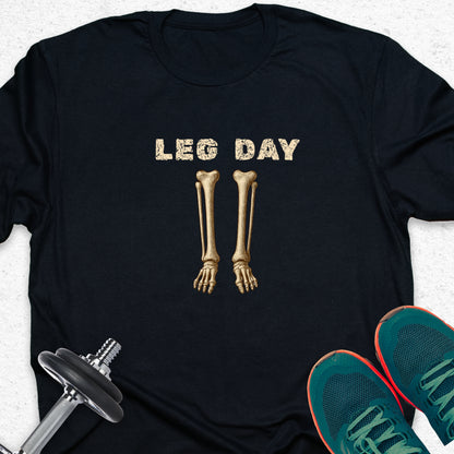 Leg Day Skeleton T-Shirt – Funny Gym Shirt, Workout Humor Tee, Fitness Lover Apparel