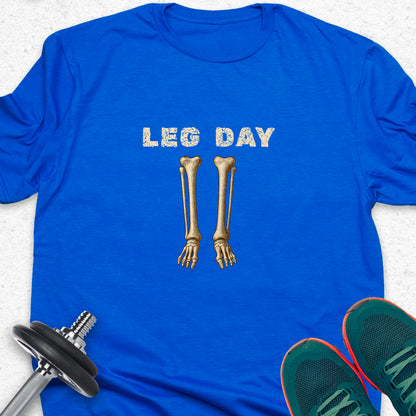 Leg Day Skeleton T-Shirt – Funny Gym Shirt, Workout Humor Tee, Fitness Lover Apparel
