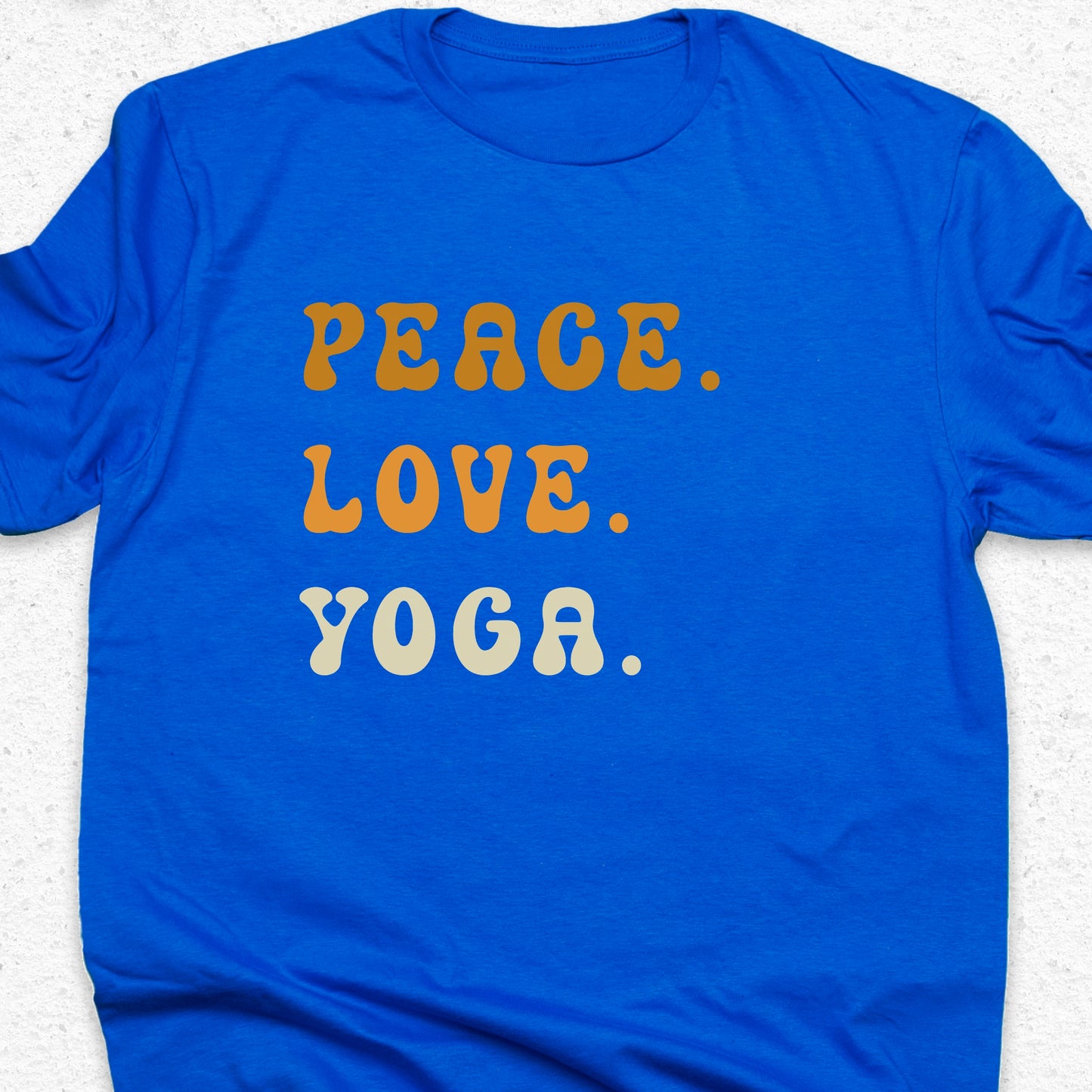 Peace Love Yoga T-Shirt – Minimalist Yoga Tee, Spiritual Shirt, Mindfulness Wellness Apparel
