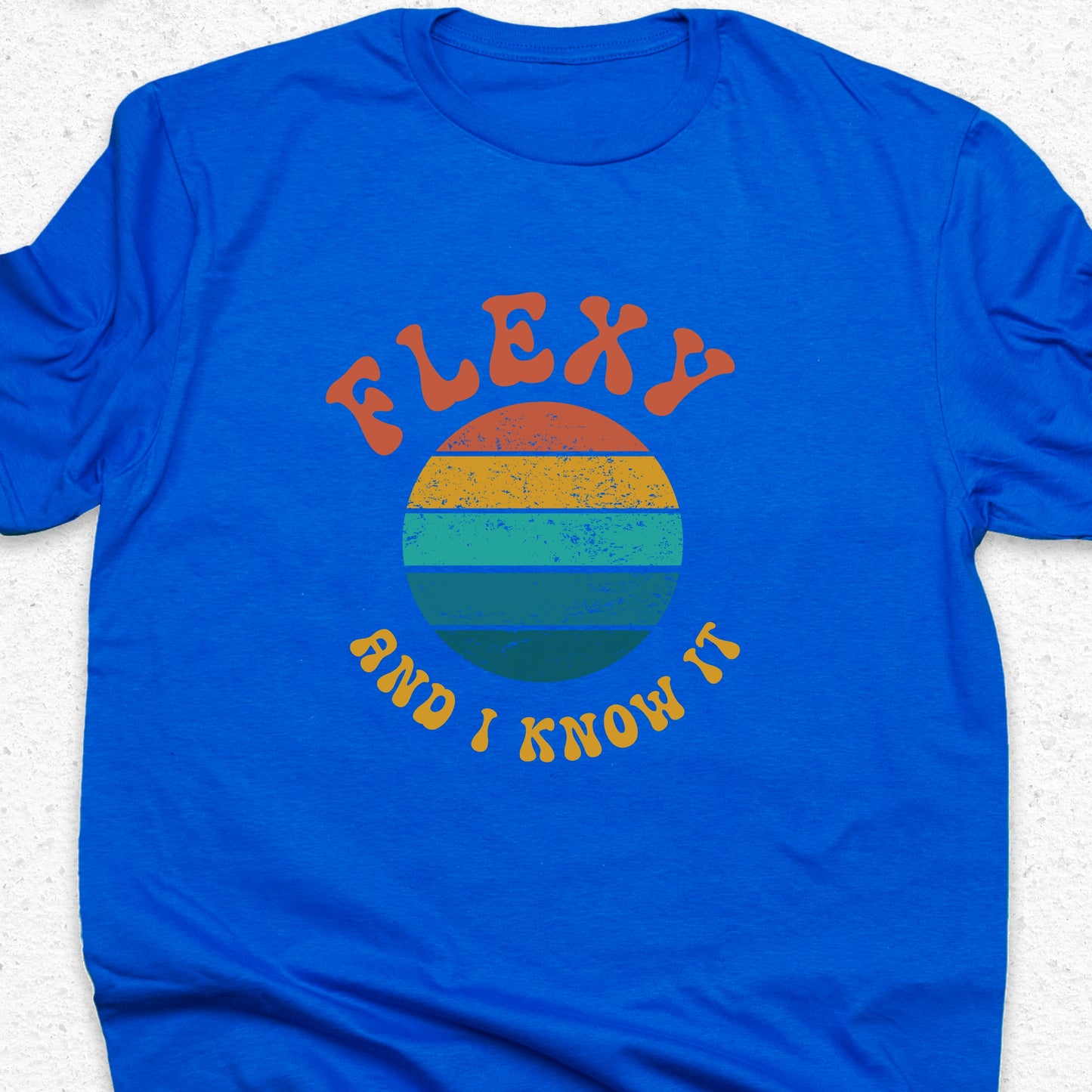 Flexy And I Know It Yoga T-Shirt – Funny Yoga Tee, Stretching Humor Shirt, Fitness Pun Gift
