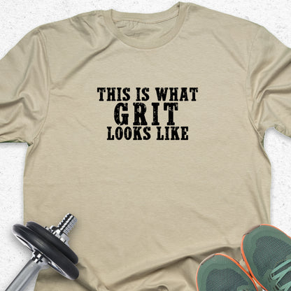 This Is What Grit Looks Like T-Shirt – Motivational Gym Tee, Fitness Mindset Shirt, Workout Apparel