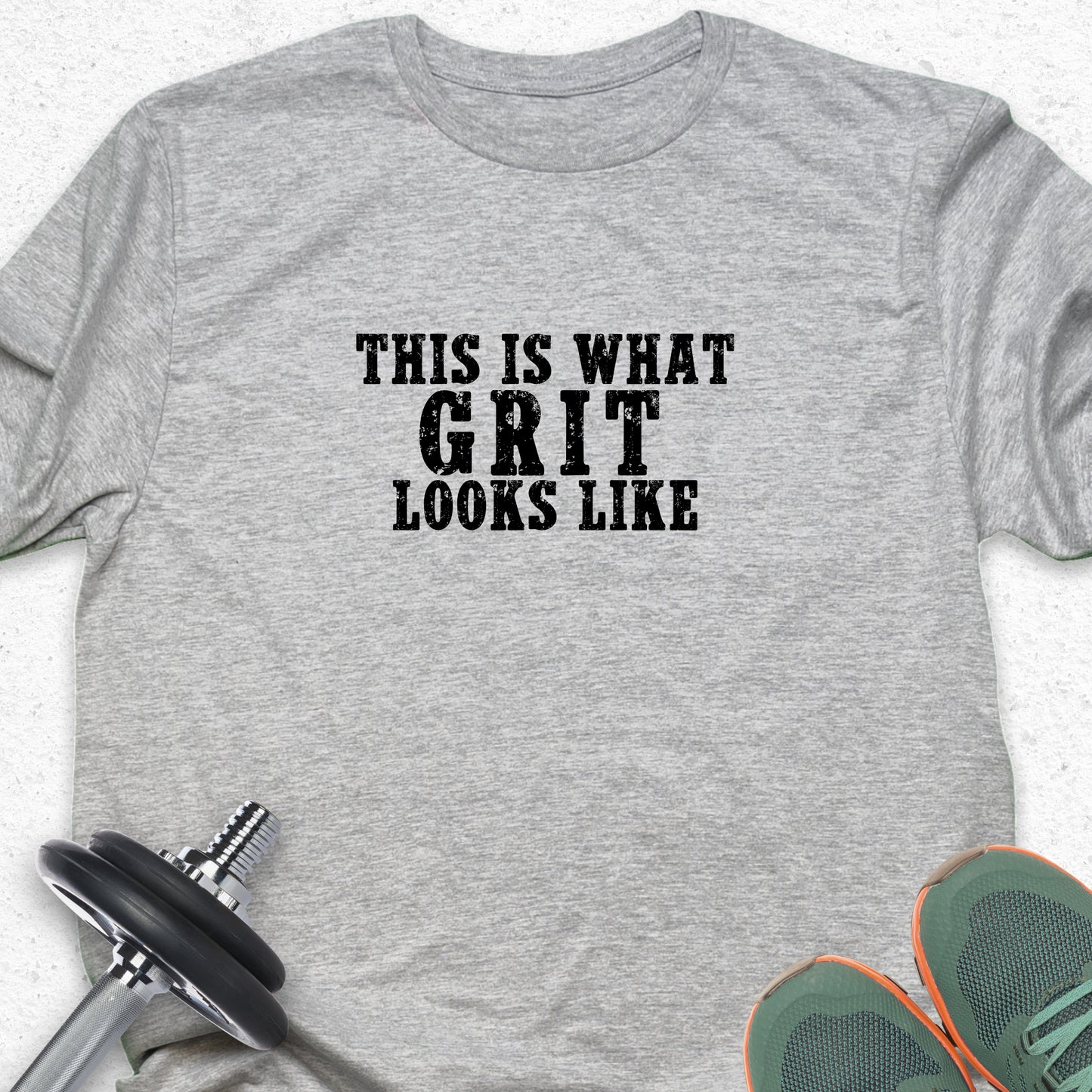 This Is What Grit Looks Like T-Shirt – Motivational Gym Tee, Fitness Mindset Shirt, Workout Apparel