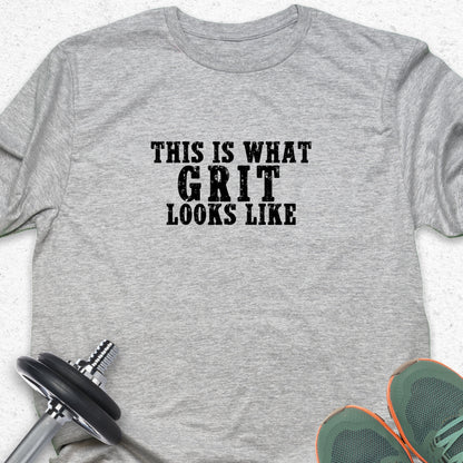 This Is What Grit Looks Like T-Shirt – Motivational Gym Tee, Fitness Mindset Shirt, Workout Apparel