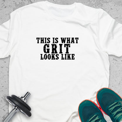 This Is What Grit Looks Like T-Shirt – Motivational Gym Tee, Fitness Mindset Shirt, Workout Apparel