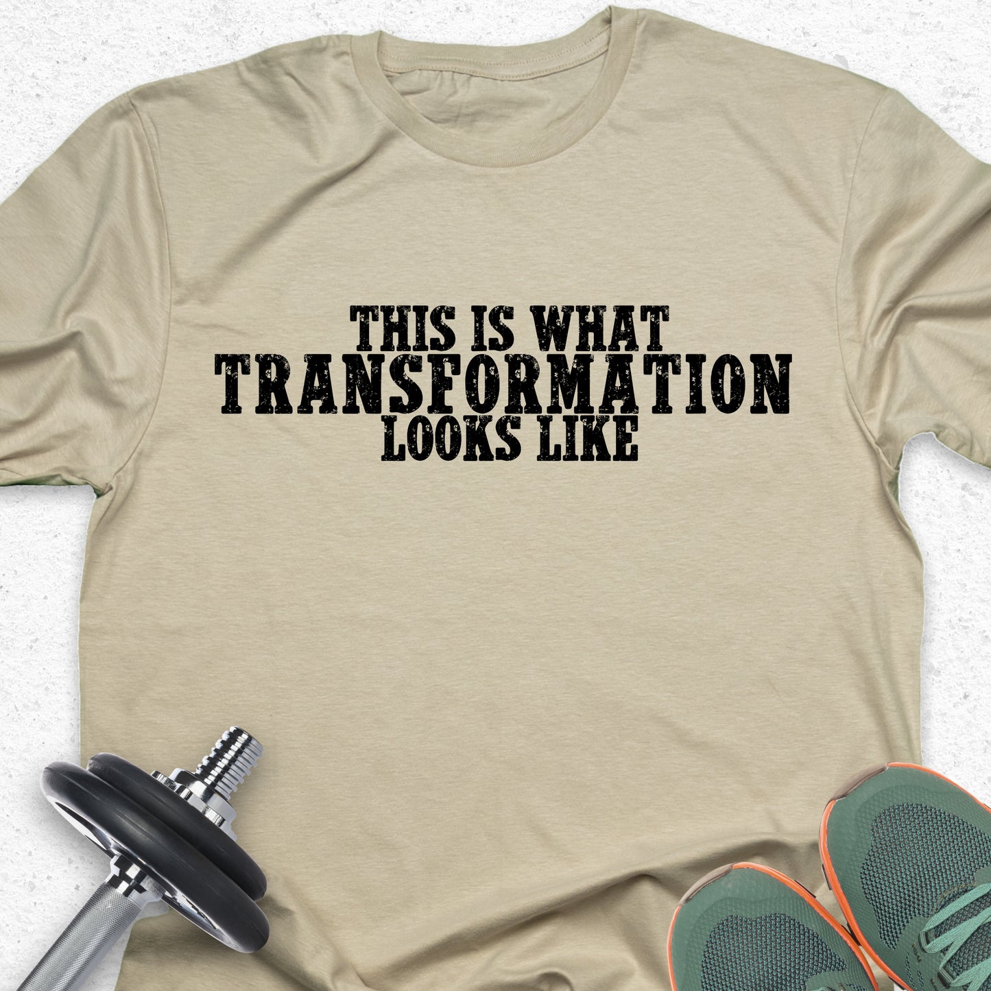 This Is What Transformation Looks Like T-Shirt – Motivational Fitness Tee, Gym Progress Shirt