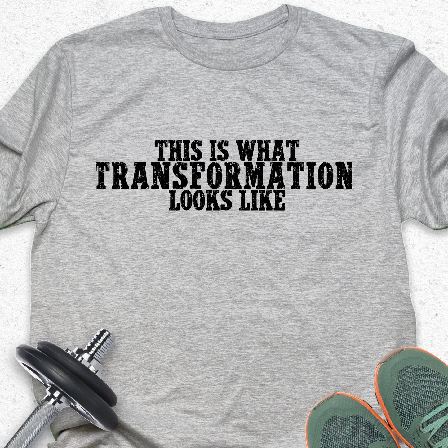 This Is What Transformation Looks Like T-Shirt – Motivational Fitness Tee, Gym Progress Shirt