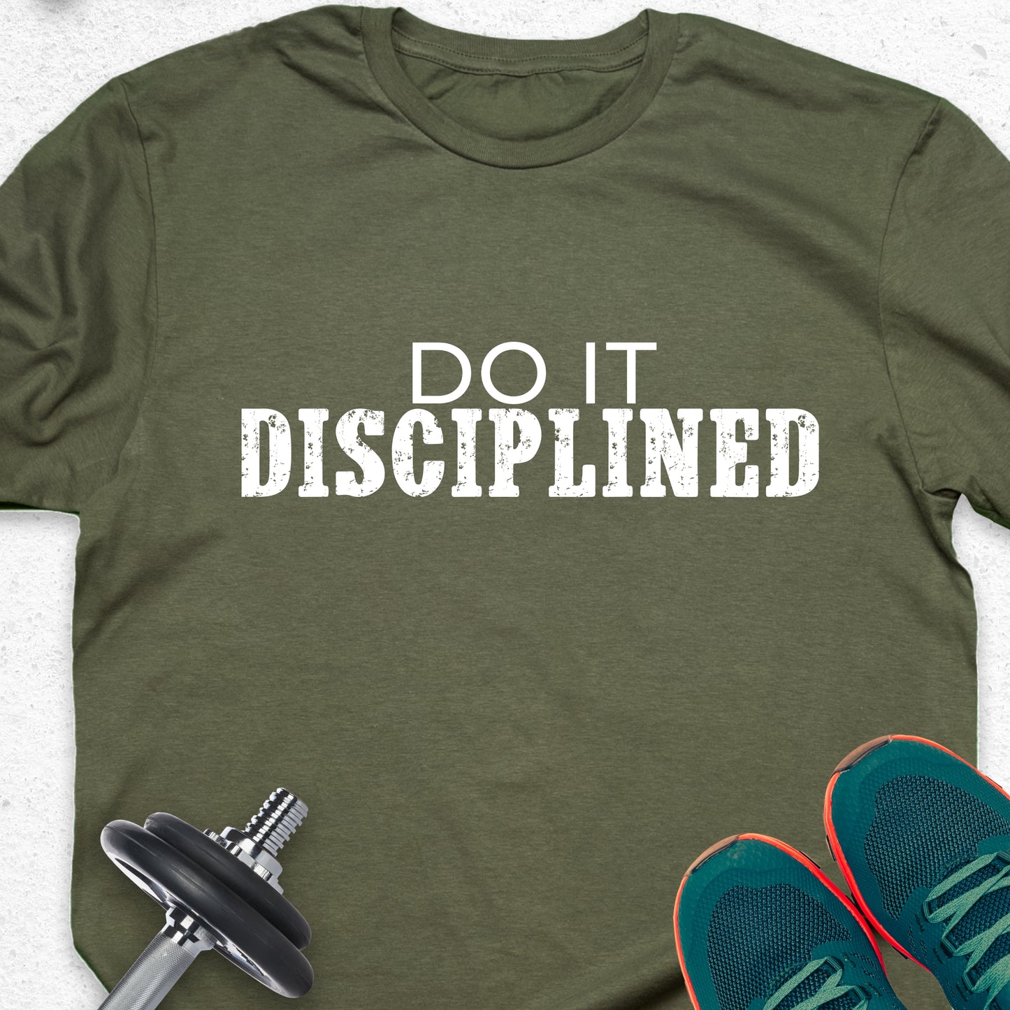 Do It Disciplined T-Shirt – Discipline Mindset Tee, Motivational Gym Shirt