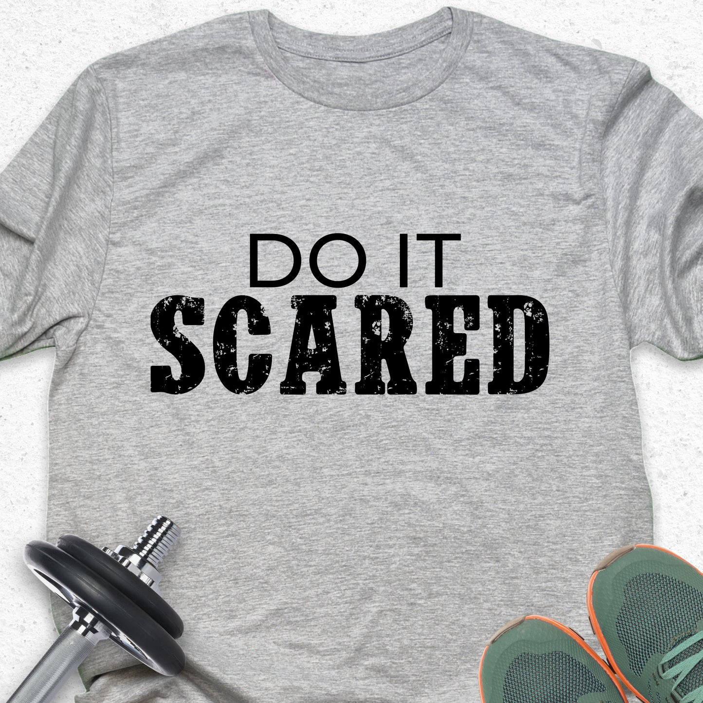 Do It Scared T-Shirt – Courage Mindset Tee, Fearless Motivation Shirt