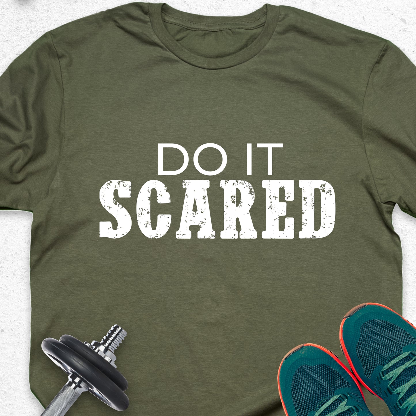 Do It Scared T-Shirt – Courage Mindset Tee, Fearless Motivation Shirt