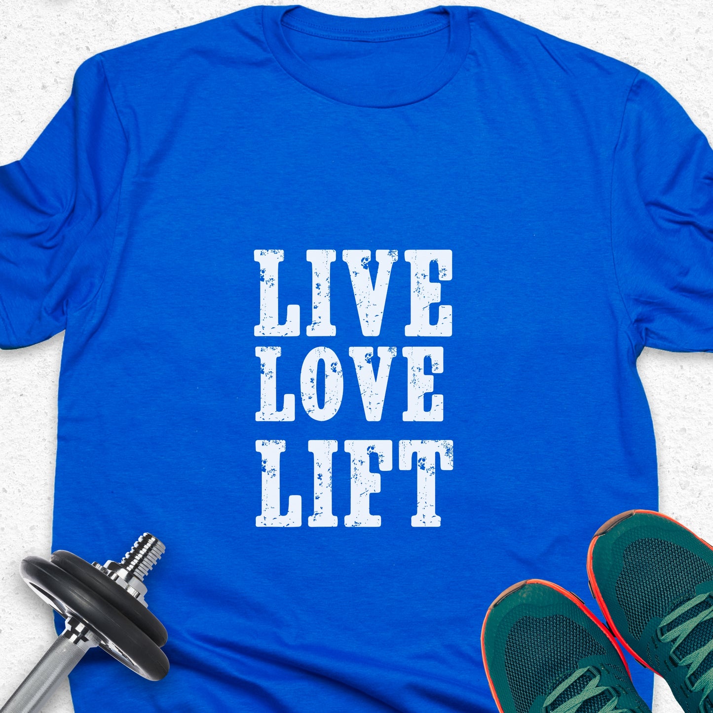 Live Love Lift T-Shirt – Fitness Lifestyle Gym Motivation Tee — Inspirational Workout Tee