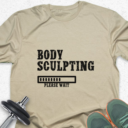 Body Sculpting T-Shirt – Fitness Progress Gym Workout Tee — Inspirational Workout Tee
