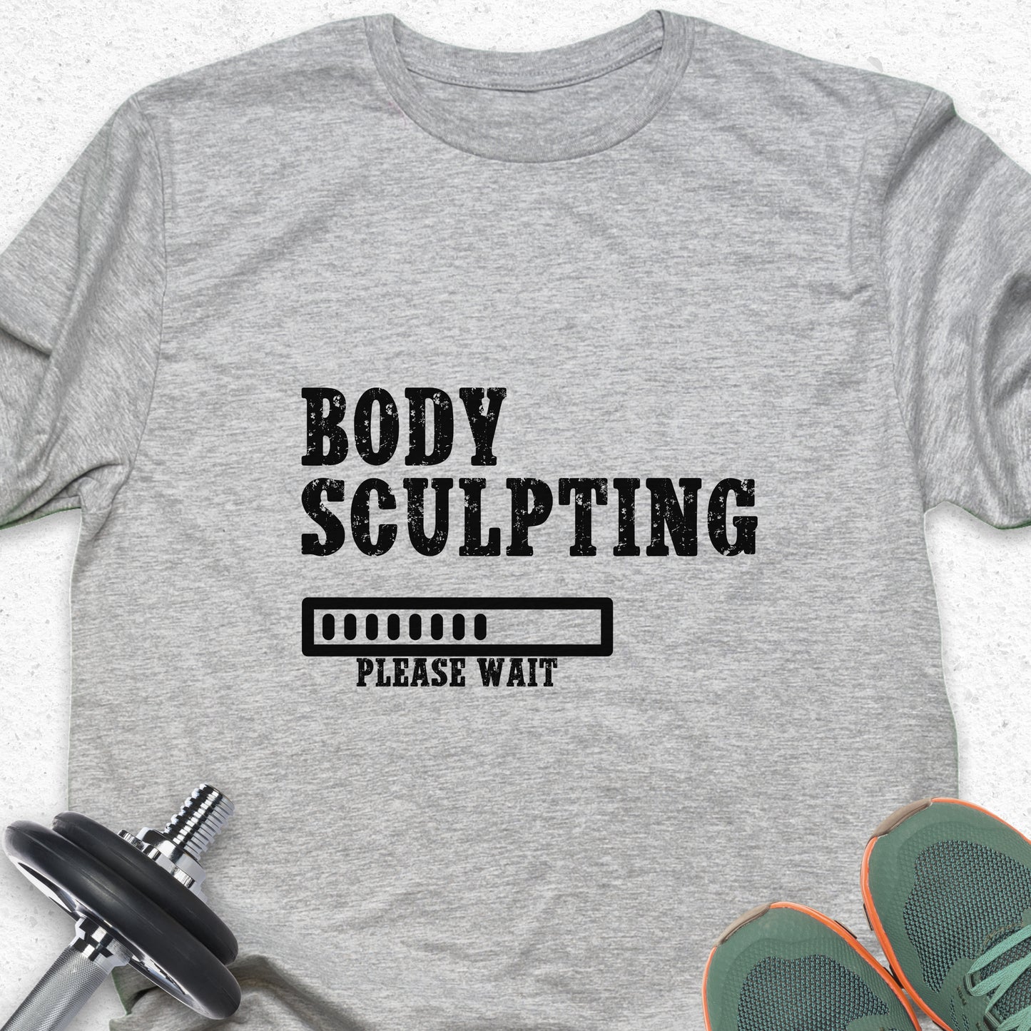 Body Sculpting T-Shirt – Fitness Progress Gym Workout Tee — Inspirational Workout Tee