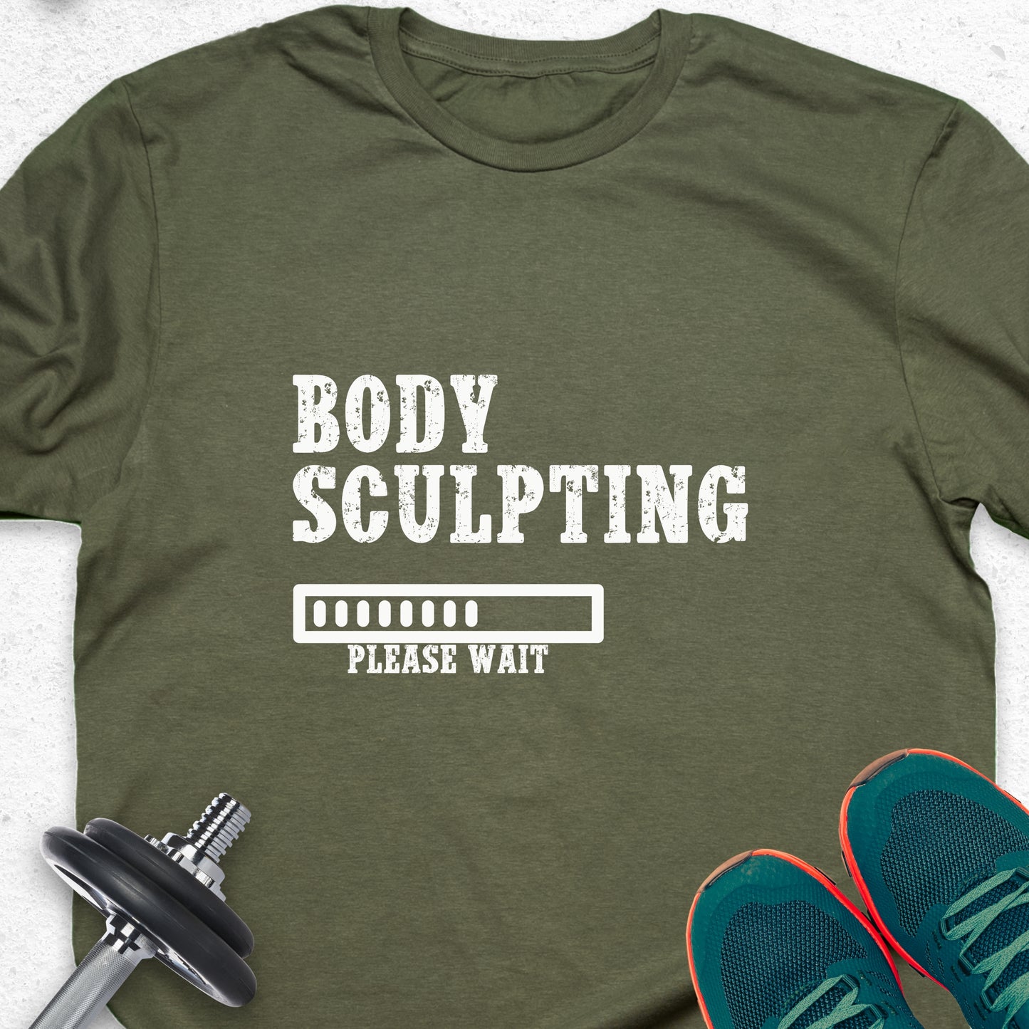 Body Sculpting T-Shirt – Fitness Progress Gym Workout Tee — Inspirational Workout Tee