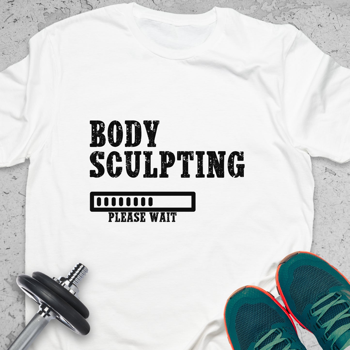Body Sculpting T-Shirt – Fitness Progress Gym Workout Tee — Inspirational Workout Tee