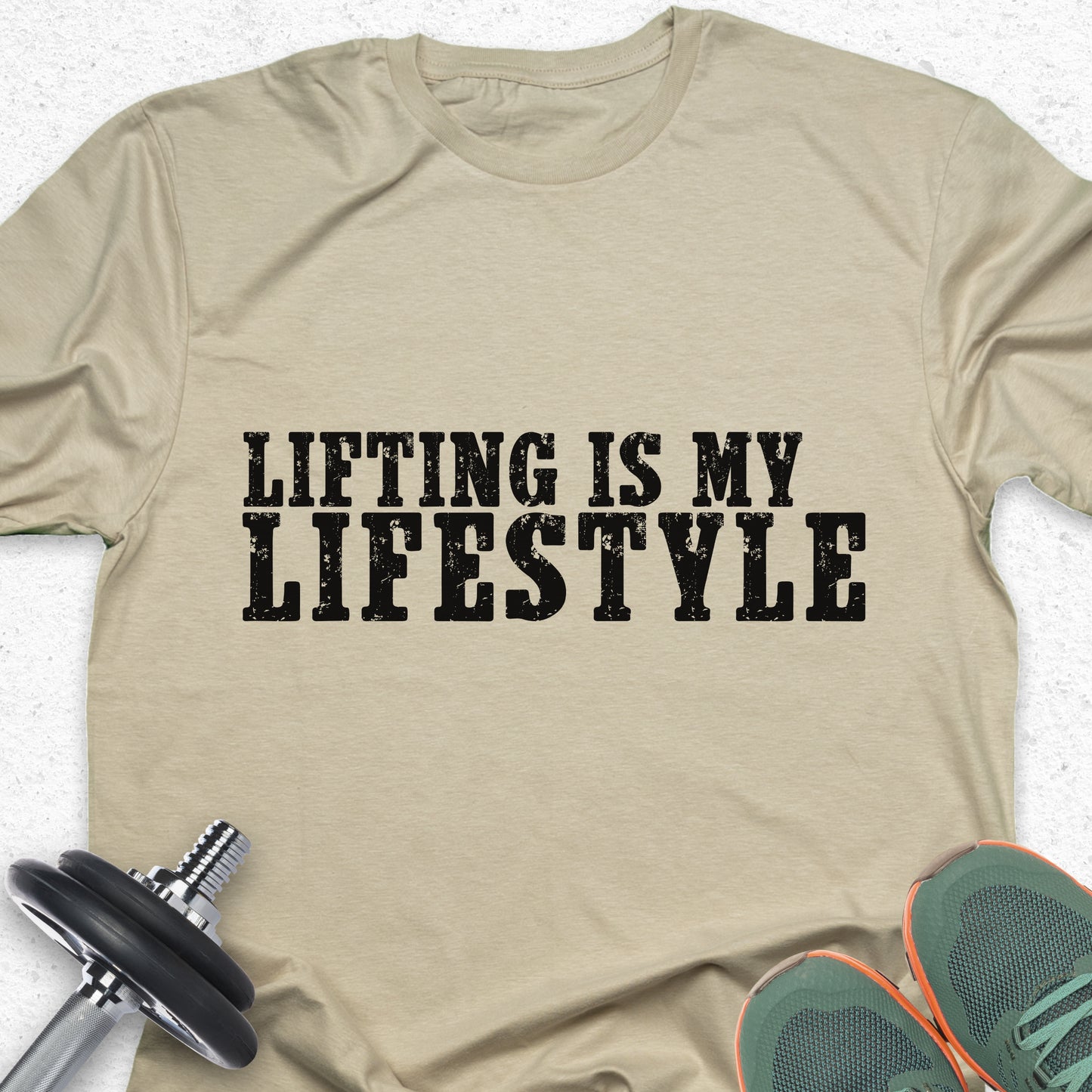 Lifting Is My Lifestyle T-Shirt – Gym Motivation Fitness Workout Tee— Inspirational Workout Tee