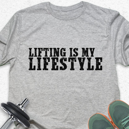 Lifting Is My Lifestyle T-Shirt – Gym Motivation Fitness Workout Tee— Inspirational Workout Tee
