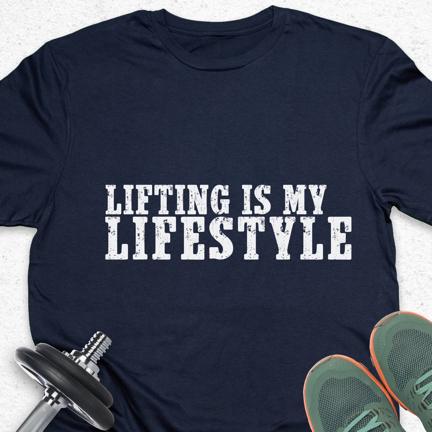 Lifting Is My Lifestyle T-Shirt – Gym Motivation Fitness Workout Tee— Inspirational Workout Tee