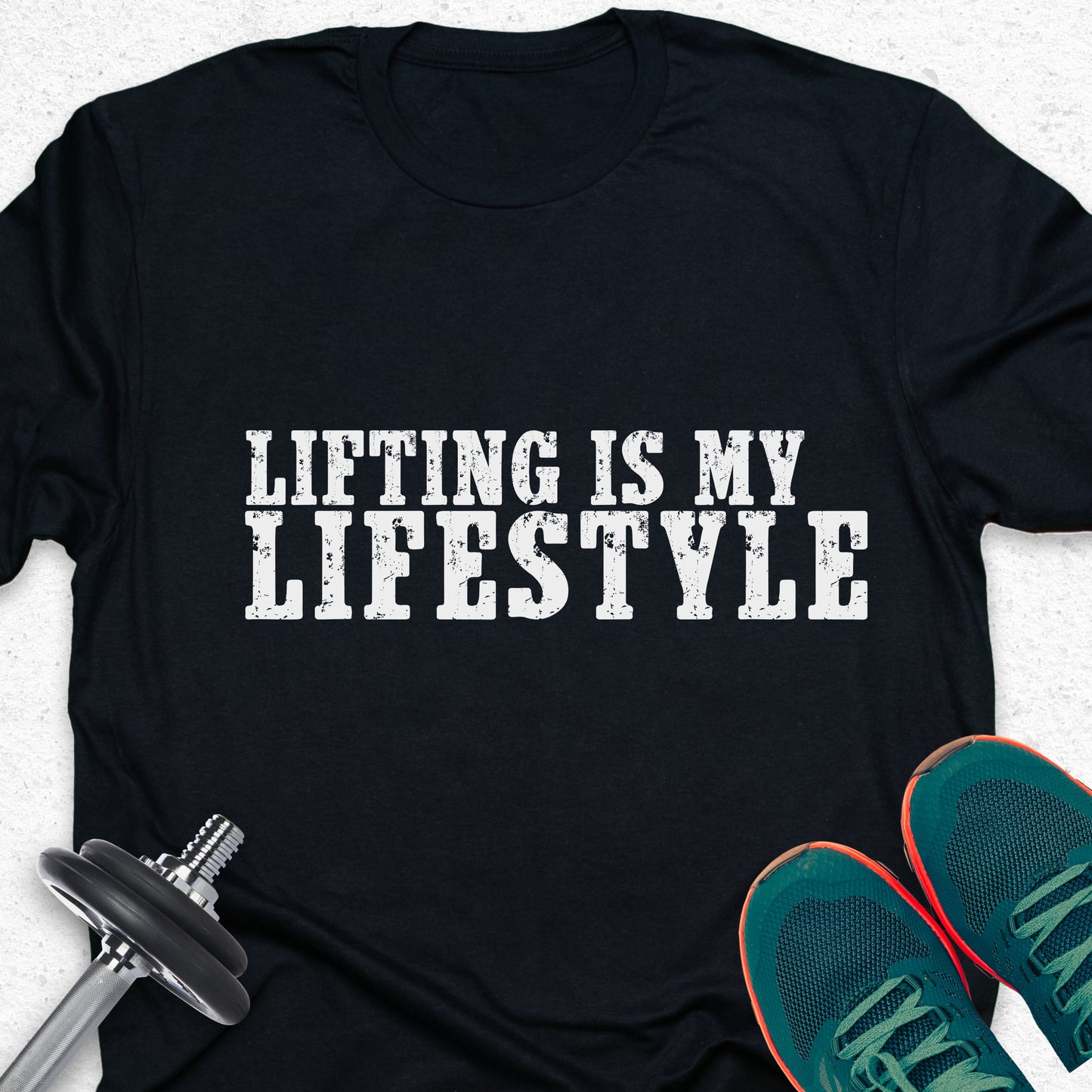 Lifting Is My Lifestyle T-Shirt – Gym Motivation Fitness Workout Tee— Inspirational Workout Tee