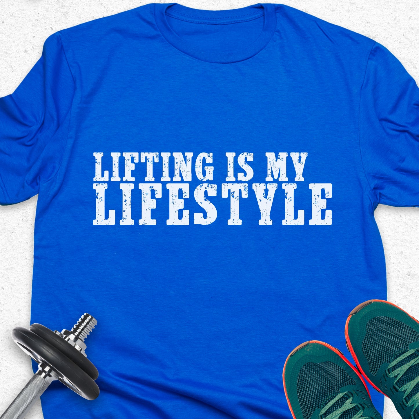 Lifting Is My Lifestyle T-Shirt – Gym Motivation Fitness Workout Tee— Inspirational Workout Tee