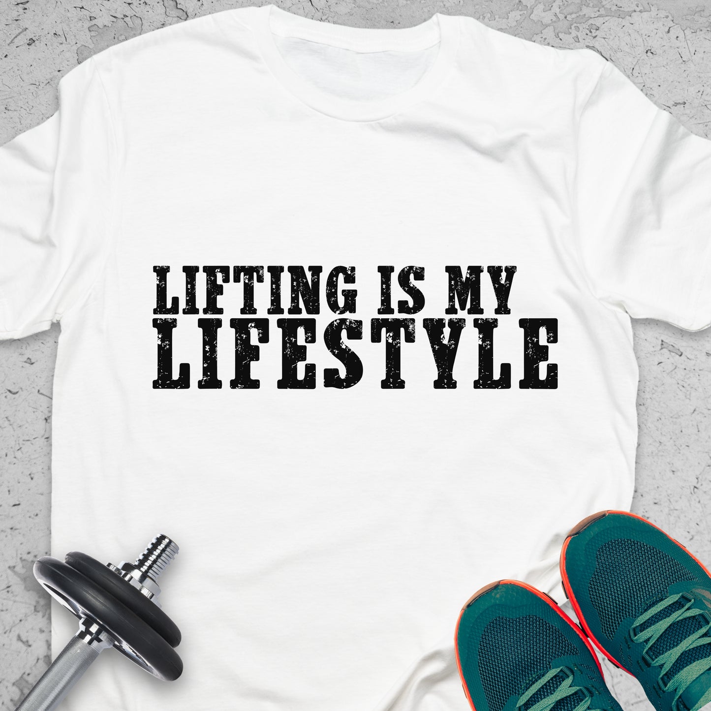 Lifting Is My Lifestyle T-Shirt – Gym Motivation Fitness Workout Tee— Inspirational Workout Tee