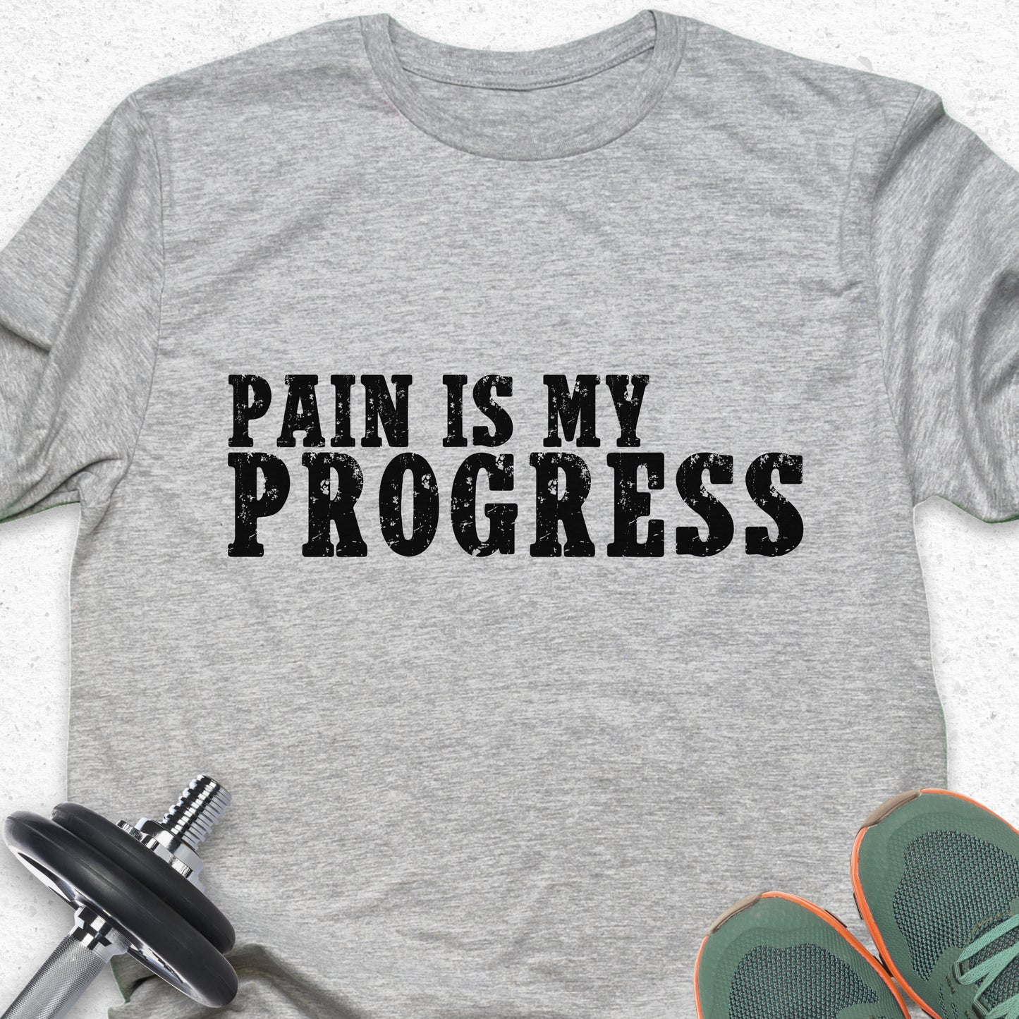 Pain Is My Progress T-Shirt – Motivational Gym Workout Tee— Inspirational Workout Tee