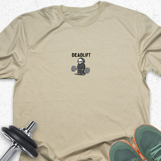 Deadlift Grim Reaper T-Shirt — Humorous Gym Workout Tee