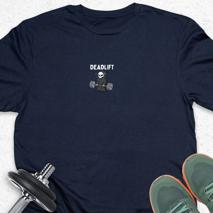 Deadlift Grim Reaper T-Shirt — Humorous Gym Workout Tee