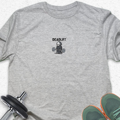 Deadlift Grim Reaper T-Shirt — Humorous Gym Workout Tee