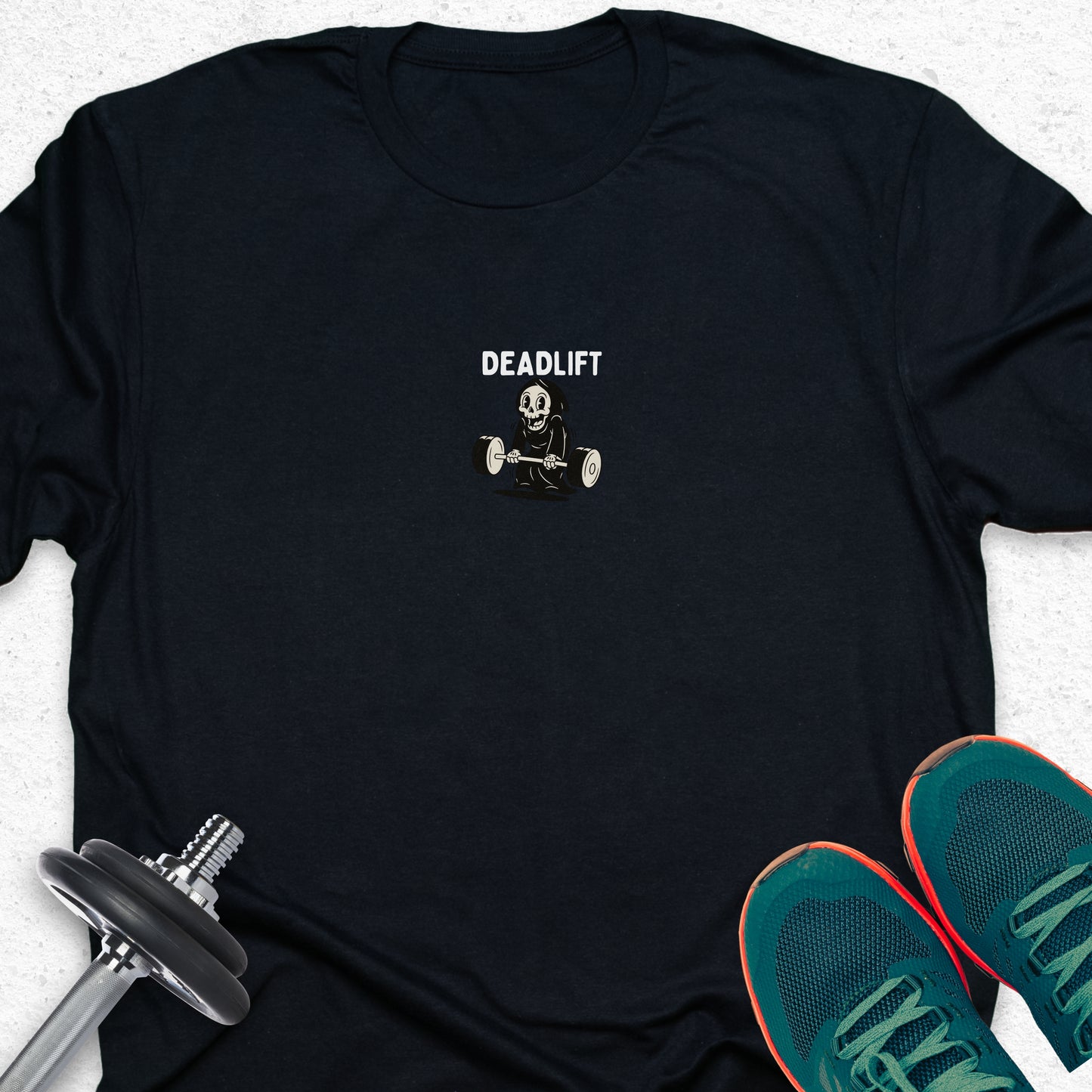 Deadlift Grim Reaper T-Shirt — Humorous Gym Workout Tee