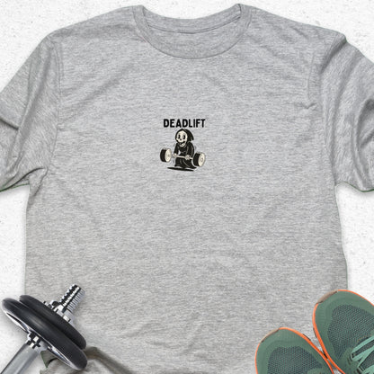 Deadlift Grim Reaper T-Shirt — Humorous Gym Workout Tee