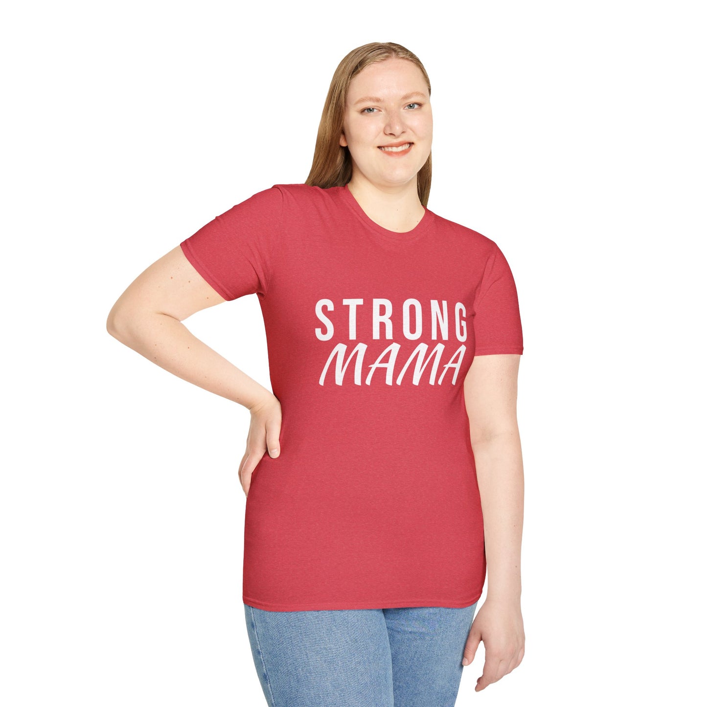 Strong Mama T-Shirt – Inspirational Motherhood Graphic Tee for Strong Moms