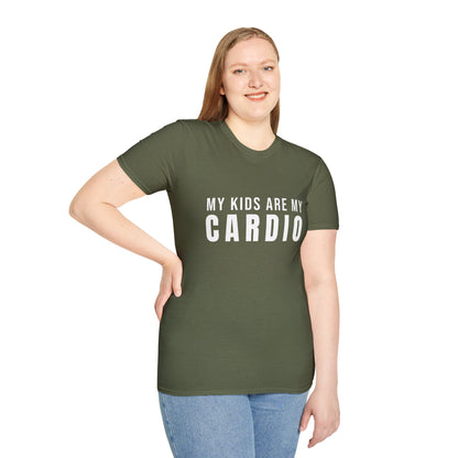 My Kids Are My Cardio T-Shirt – Funny Mom Life Graphic Tee for Busy Moms