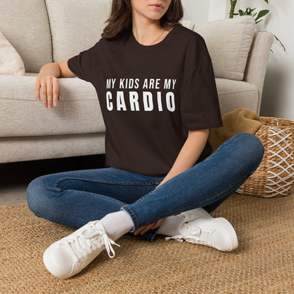 My Kids Are My Cardio T-Shirt – Funny Mom Life Graphic Tee for Busy Moms